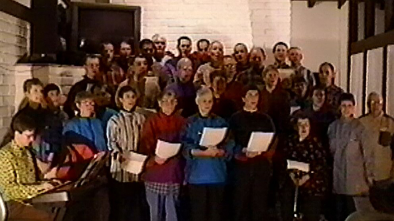 Image of Heaven's Gate cult taken from a home video in the 1990s.
