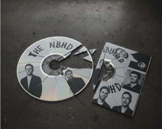 Shattered CD inspired by The Neighbourhood. Image generated by Google Gemini AI. 

